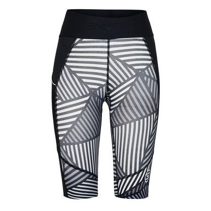 White-Black - Front - Skins Womens-Ladies Series-1 Compression Shorts