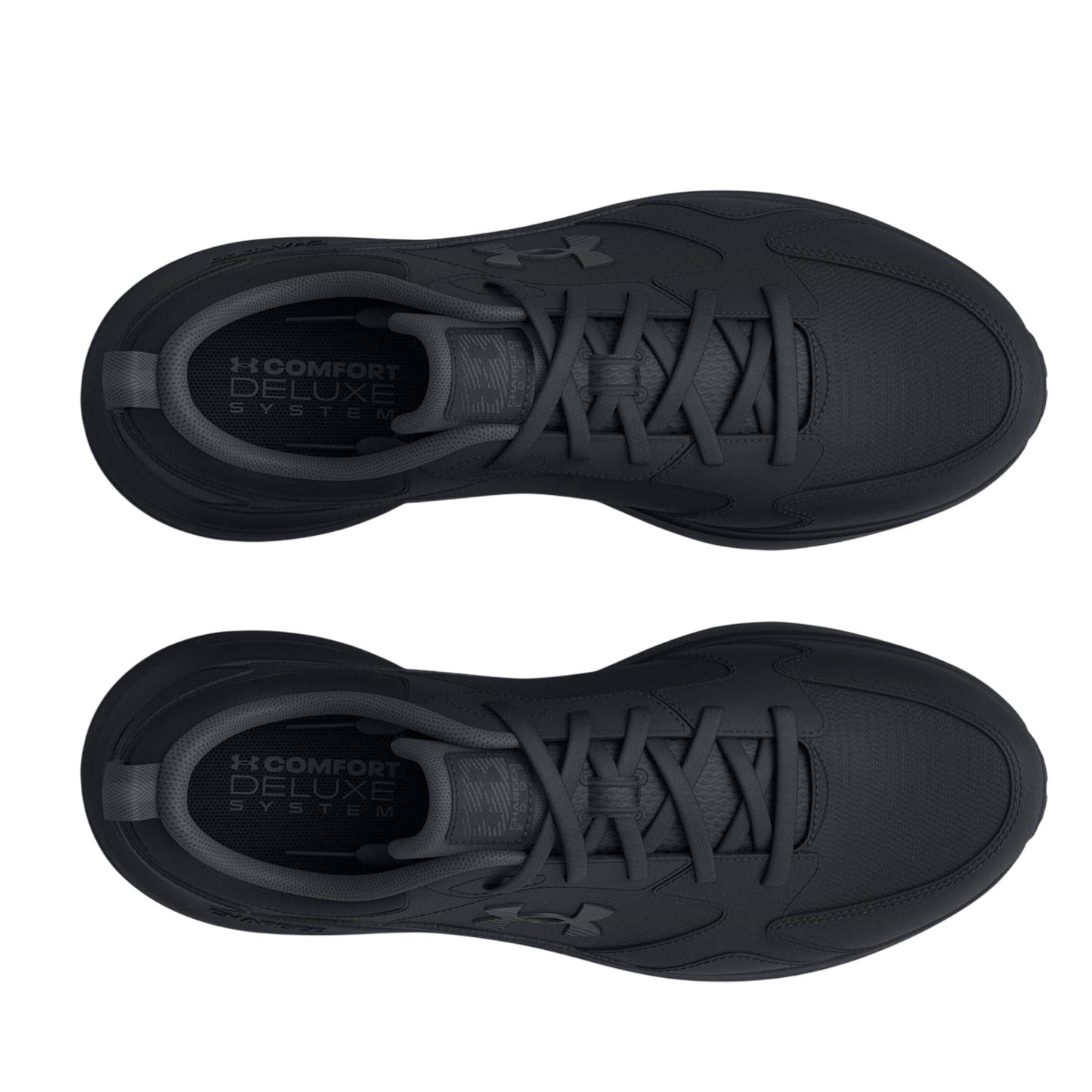 Triple Black - Lifestyle - Under Armour Mens Charged Edge Leather Trainers
