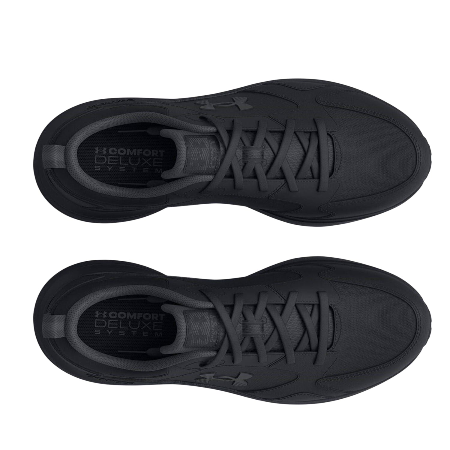Triple Black - Lifestyle - Under Armour Mens Charged Edge Leather Trainers