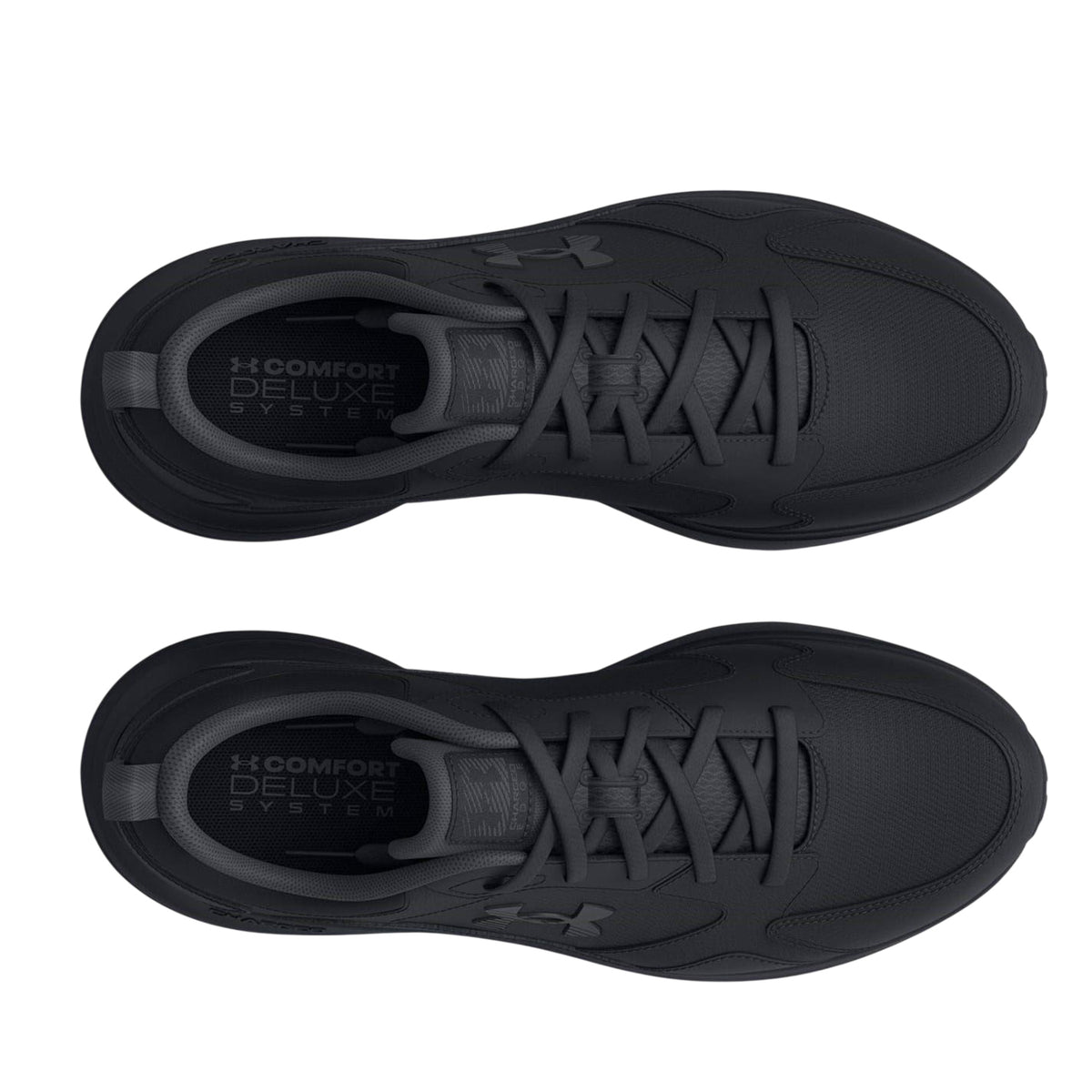 Triple Black - Lifestyle - Under Armour Mens Charged Edge Leather Trainers