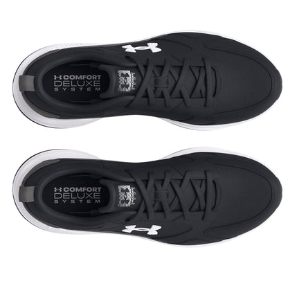 Black-Grey-White - Lifestyle - Under Armour Mens Charged Edge Leather Trainers