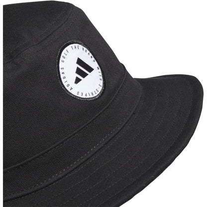 Black - Side - Adidas Unisex Adult Golf Bucket Hat