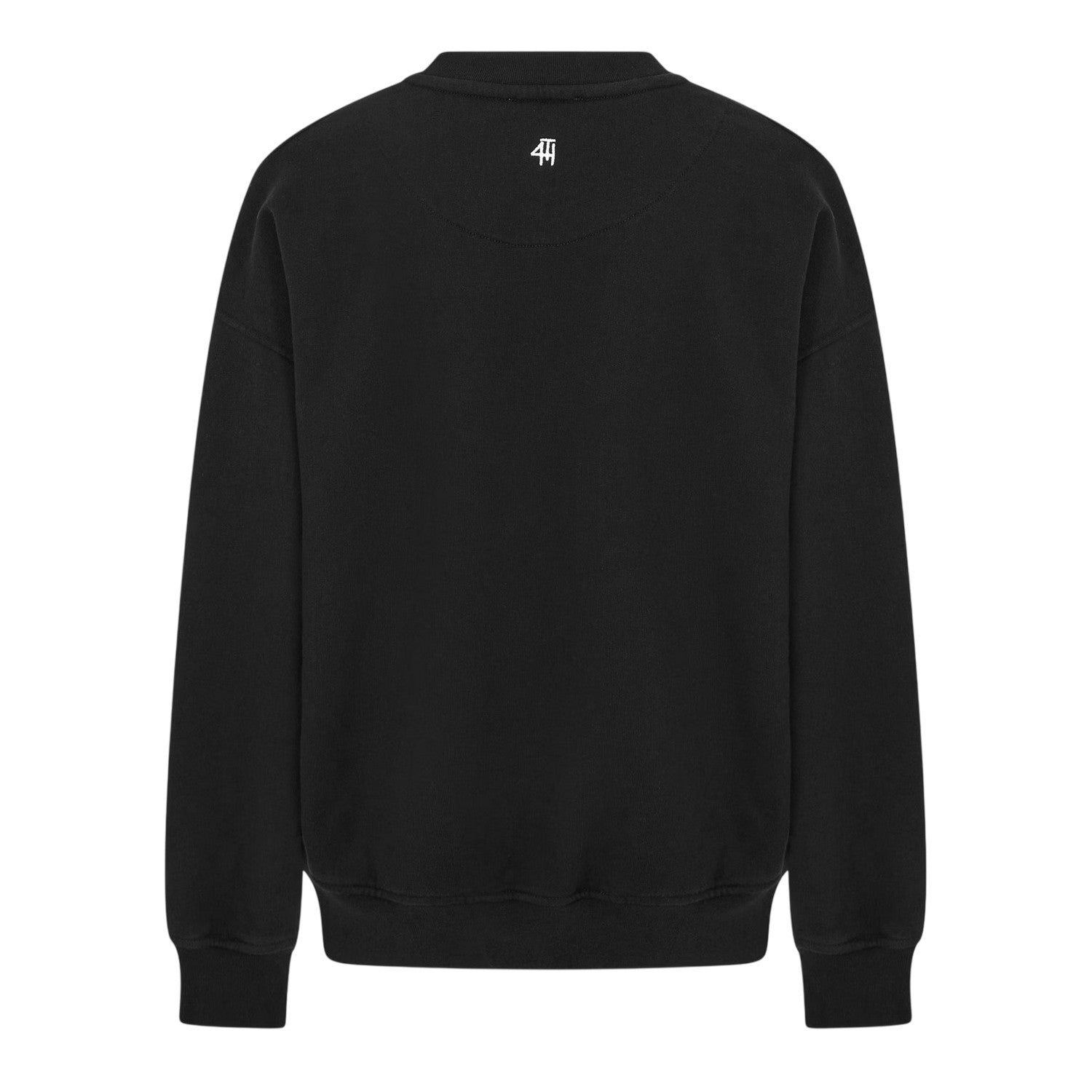 Black - Back - 4th & Reckless Womens-Ladies Leon Logo Crew Neck Sweatshirt