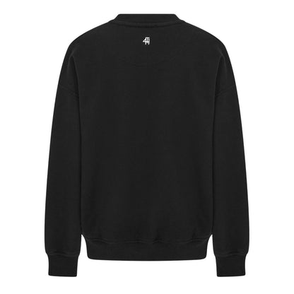 Black - Back - 4th & Reckless Womens-Ladies Leon Logo Crew Neck Sweatshirt