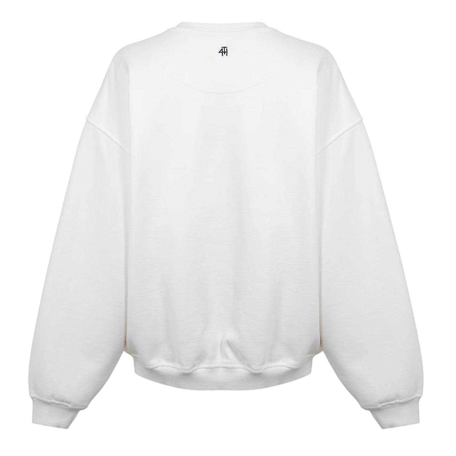 White - Back - 4th & Reckless Womens-Ladies Leon Logo Crew Neck Sweatshirt