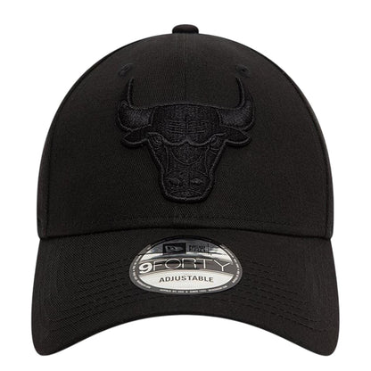 Black - Front - New Era 9Forty Chicago Bulls Baseball Cap