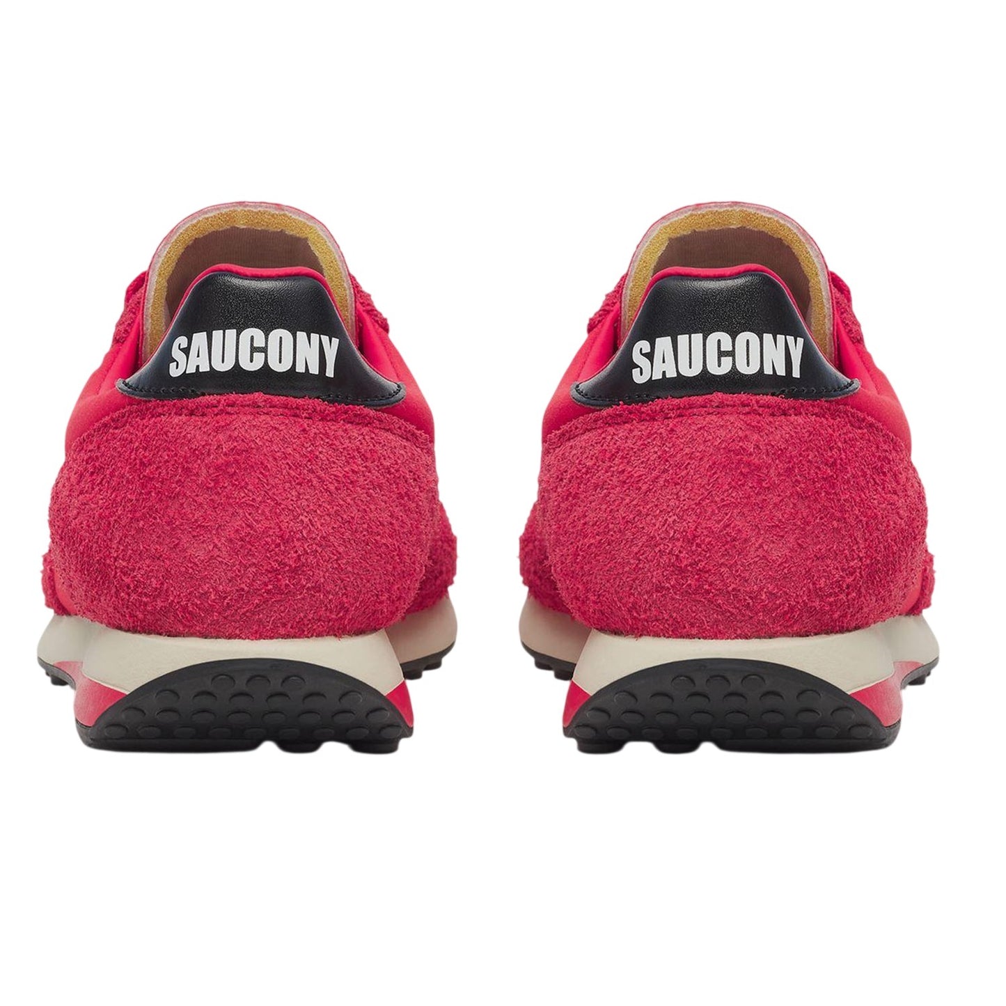 Red - Back - Saucony Unisex Adult 80 Suede Trainers