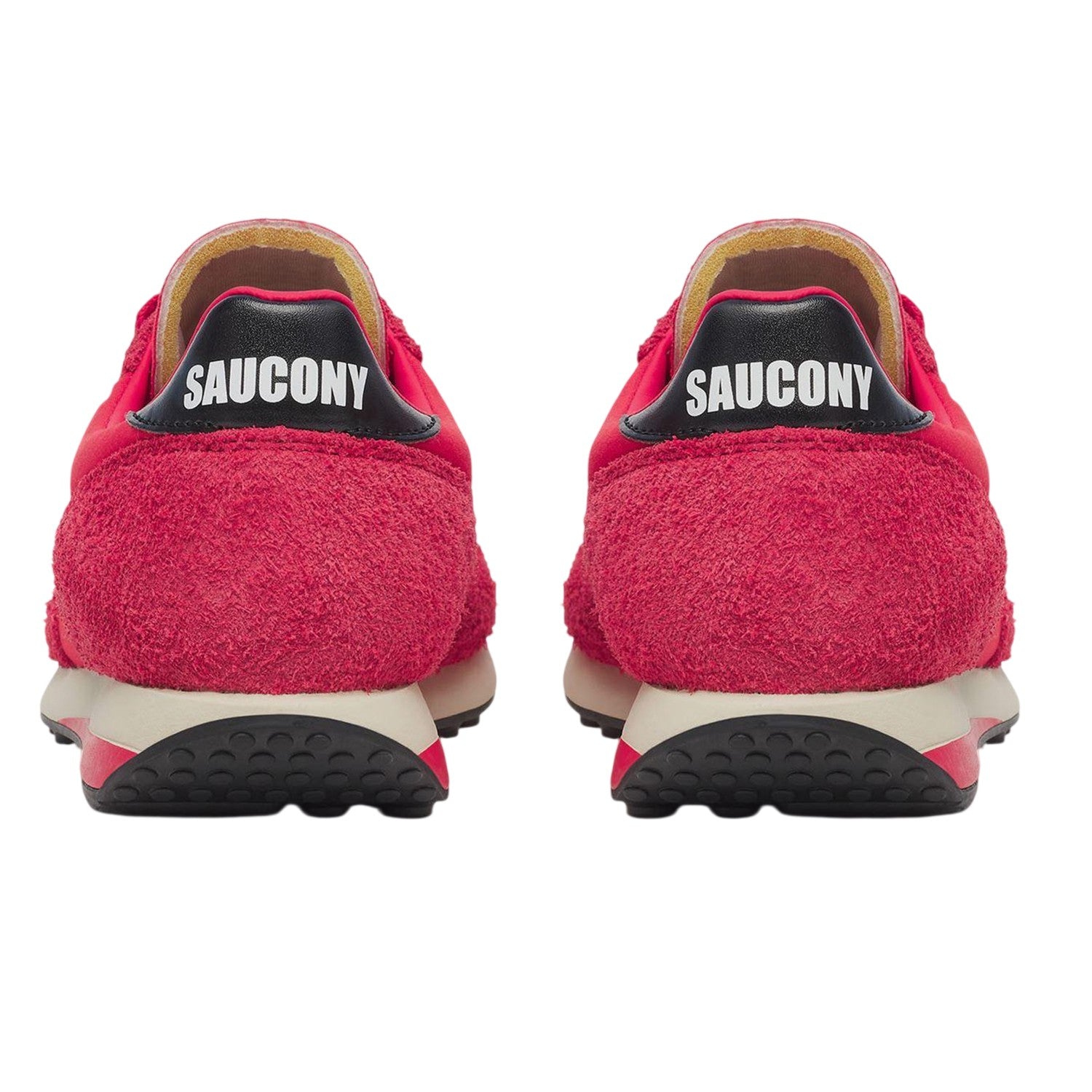Red - Back - Saucony Unisex Adult 80 Suede Trainers