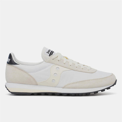 White-Cream - Front - Saucony Unisex Adult 80 Suede Trainers