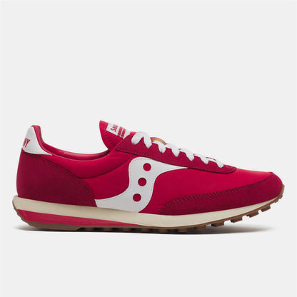 Red-White - Front - Saucony Unisex Adult 80 Suede Trainers