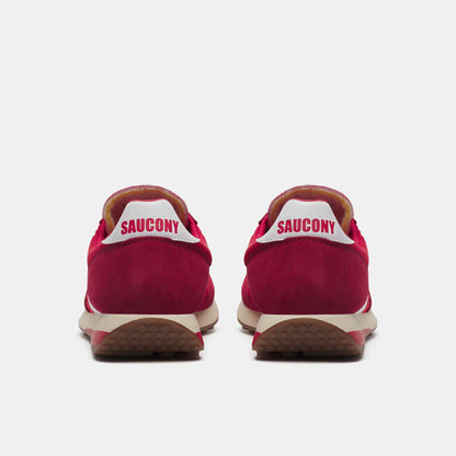 Red-White - Lifestyle - Saucony Unisex Adult 80 Suede Trainers