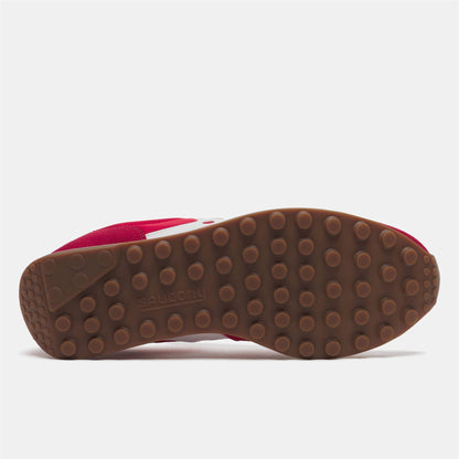 Red-White - Close up - Saucony Unisex Adult 80 Suede Trainers
