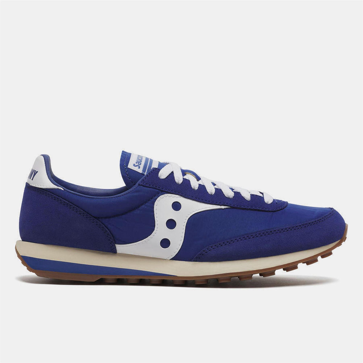 Blue-White - Front - Saucony Unisex Adult 80 Suede Trainers