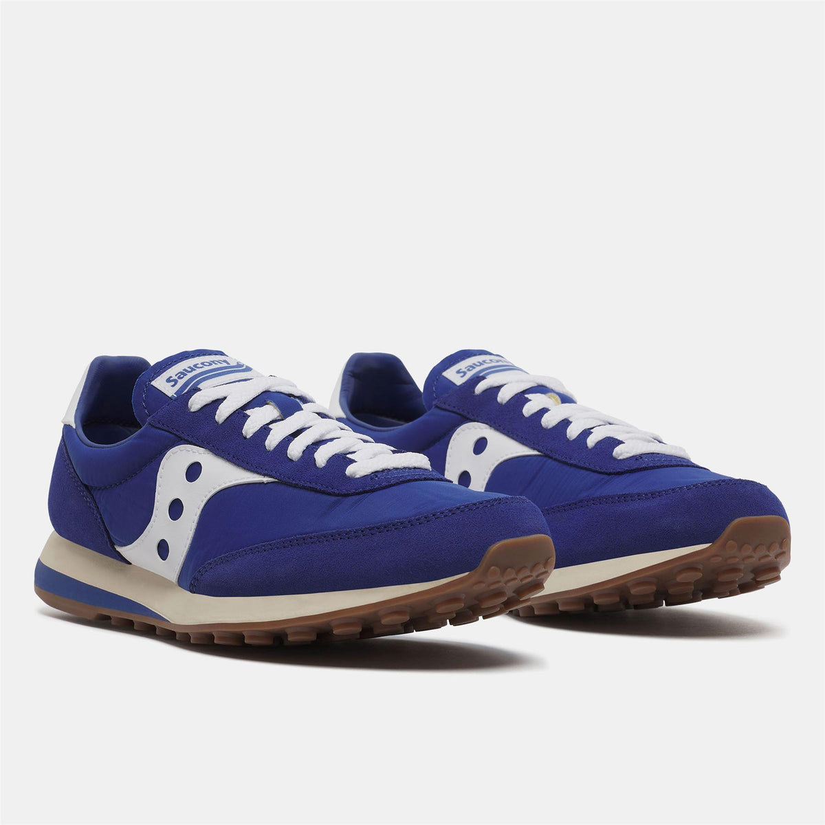 Blue-White - Back - Saucony Unisex Adult 80 Suede Trainers