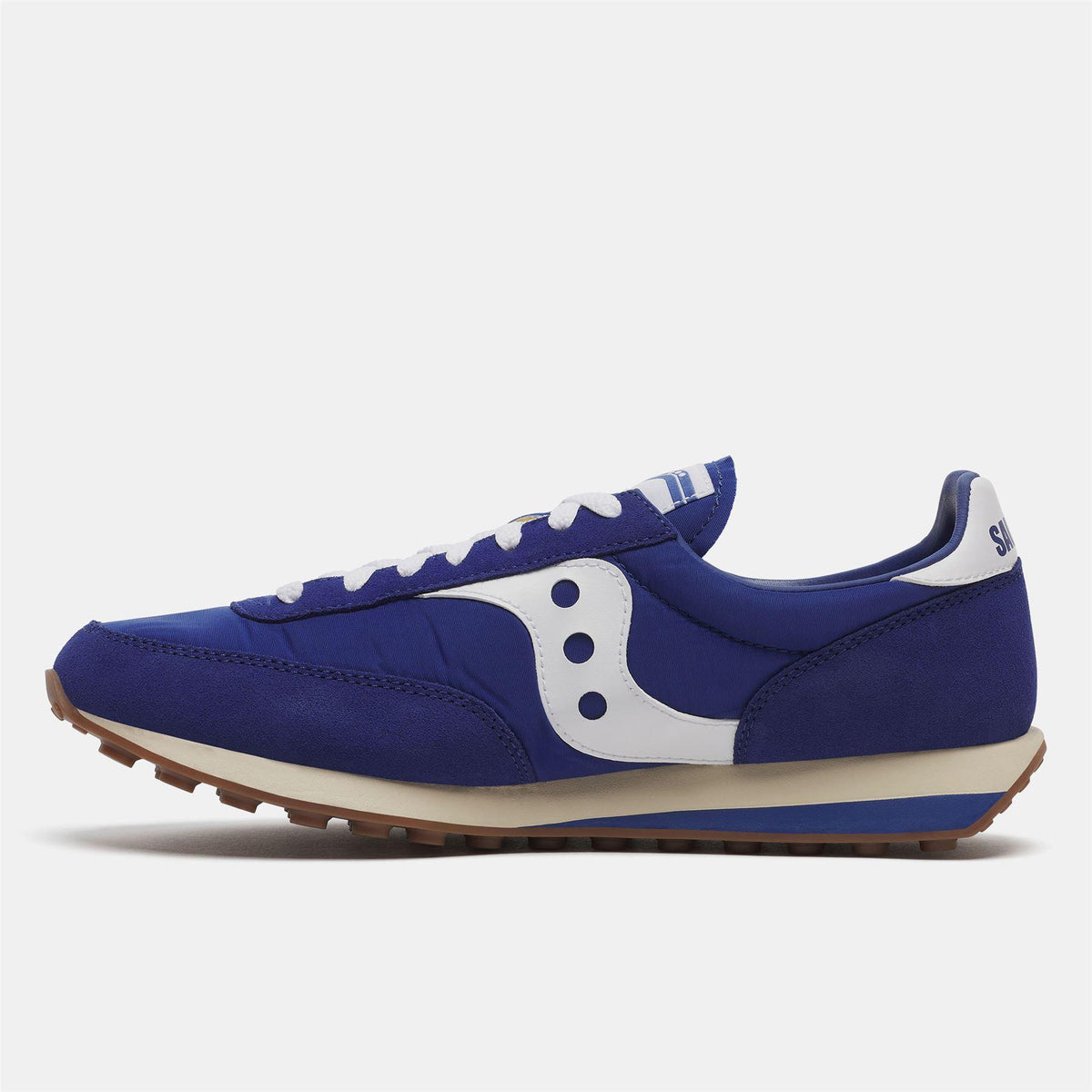Blue-White - Side - Saucony Unisex Adult 80 Suede Trainers