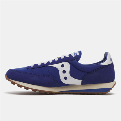 Blue-White - Side - Saucony Unisex Adult 80 Suede Trainers