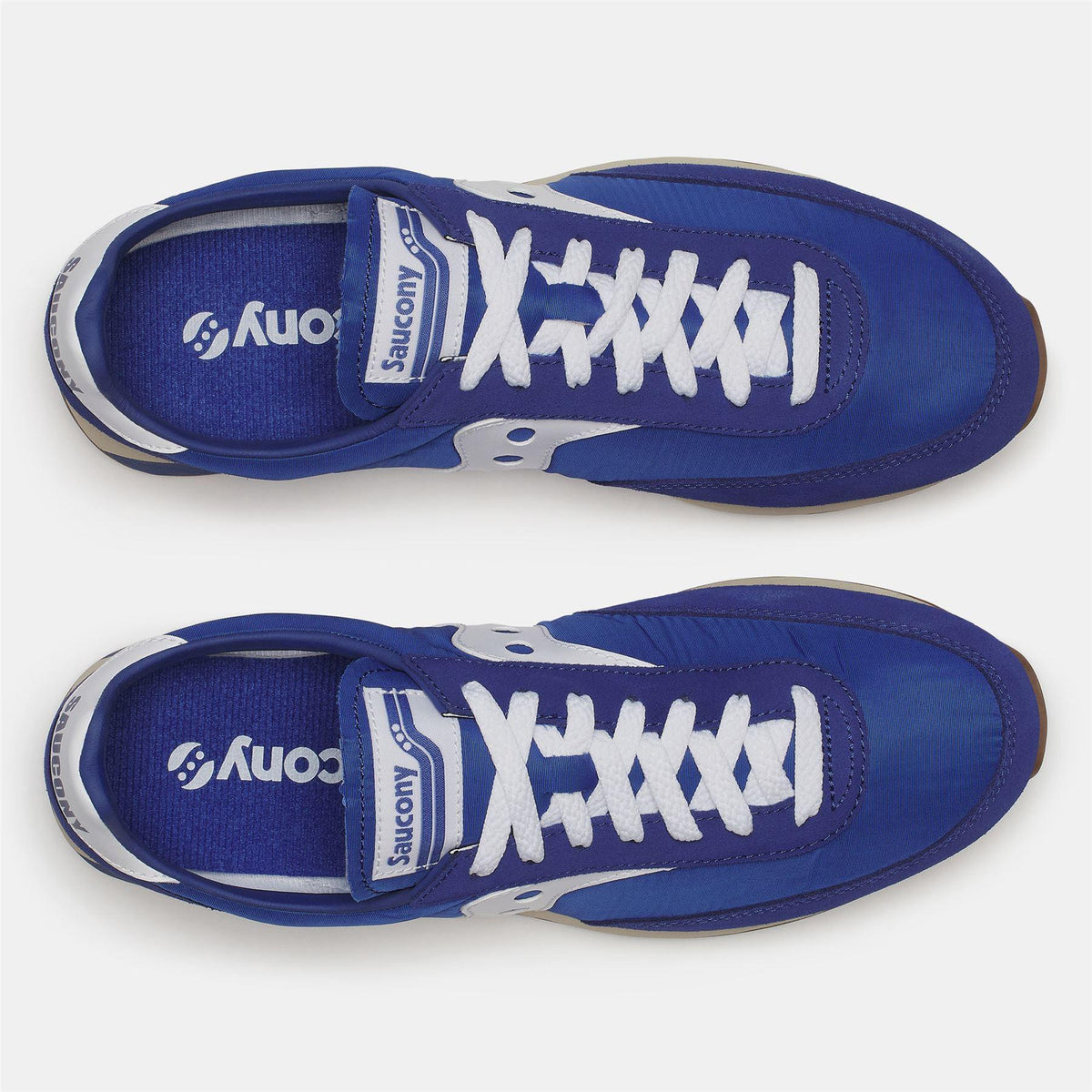 Blue-White - Pack Shot - Saucony Unisex Adult 80 Suede Trainers