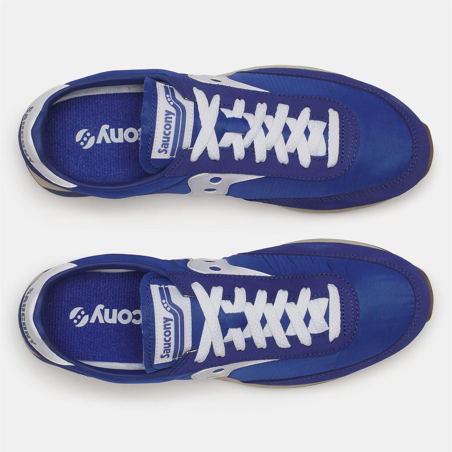 Blue-White - Pack Shot - Saucony Unisex Adult 80 Suede Trainers