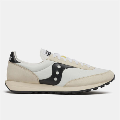 White-Black - Front - Saucony Unisex Adult 80 Suede Trainers