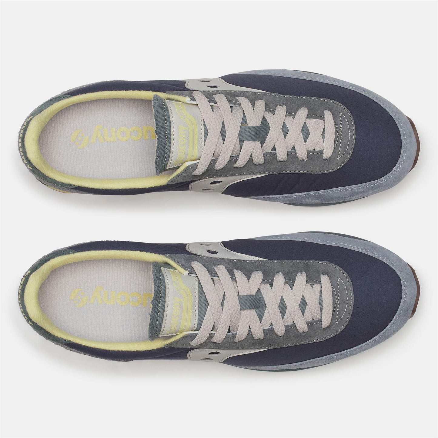 Navy - Pack Shot - Saucony Unisex Adult 80 Suede Trainers