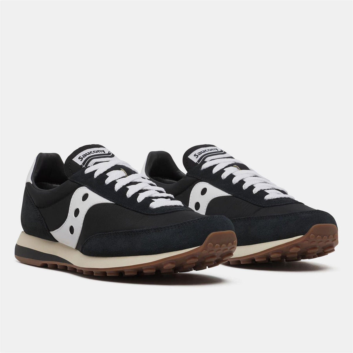 Black-White - Lifestyle - Saucony Unisex Adult 80 Suede Trainers