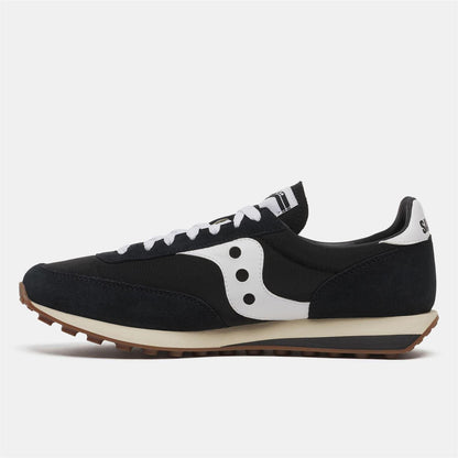 Black-White - Pack Shot - Saucony Unisex Adult 80 Suede Trainers