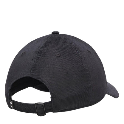 Black - Back - Under Armour Unisex Adult Sportstyle Corduroy Baseball Cap