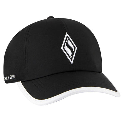 Black-White - Back - Skechers Womens-Ladies Skchwve Baseball Cap