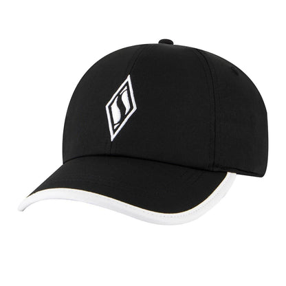 Black-White - Side - Skechers Womens-Ladies Skchwve Baseball Cap