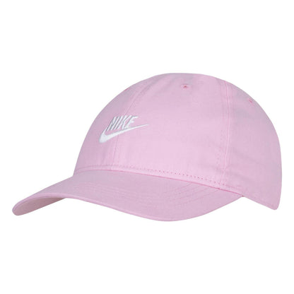 Pink - Front - Nike Childrens-Kids Heritage Logo Brushed Cotton Twill Baseball Cap