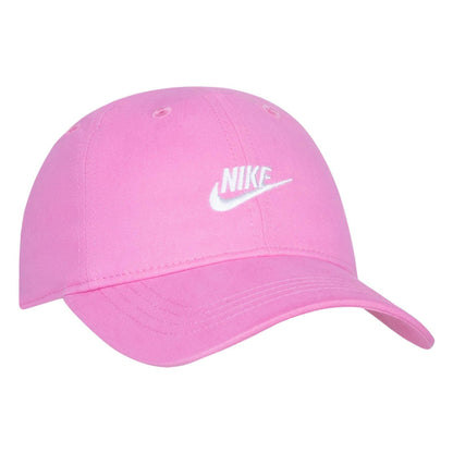 Bright Pink - Front - Nike Childrens-Kids Heritage Logo Brushed Cotton Twill Baseball Cap