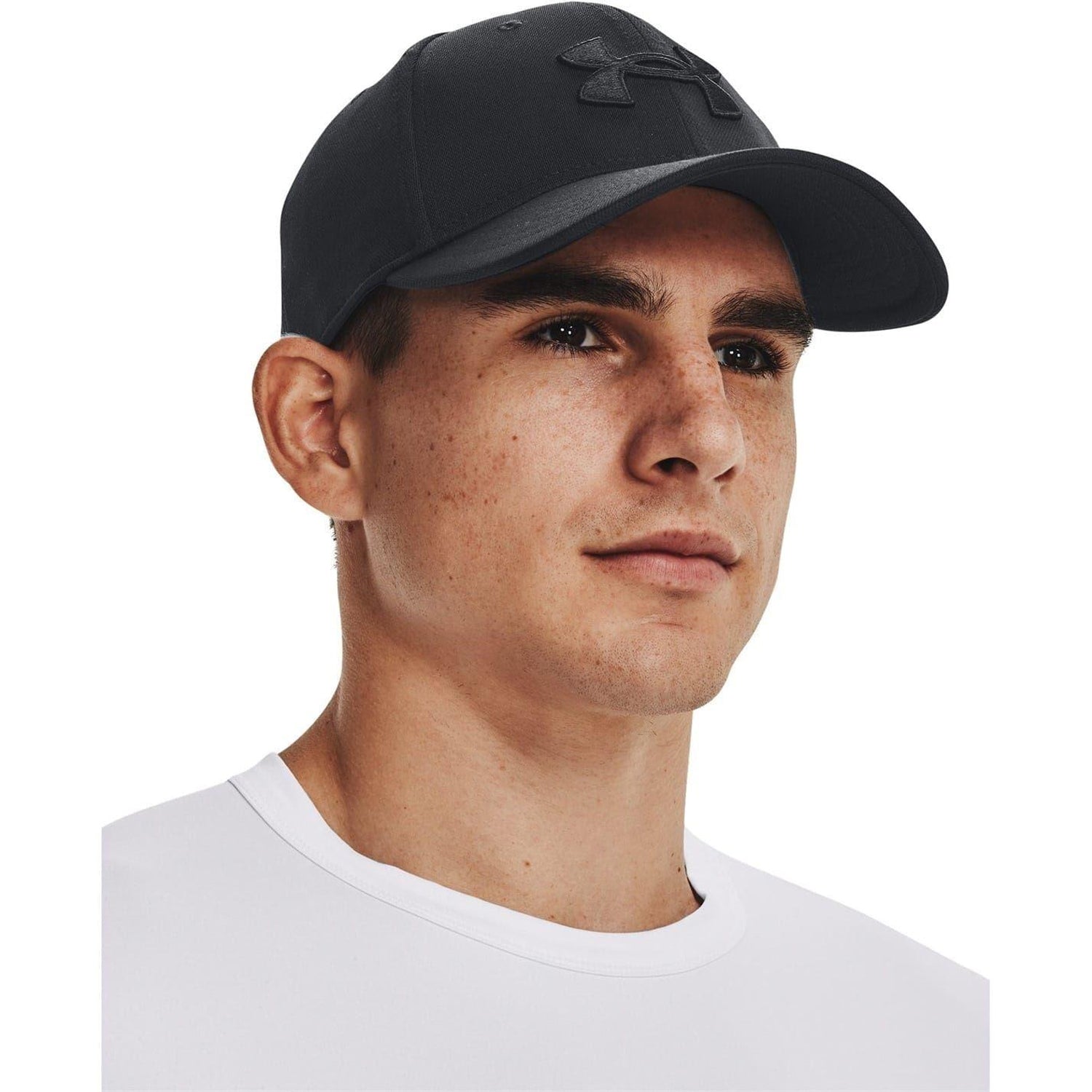 Black - Side - Under Armour Mens Blitzing Cap