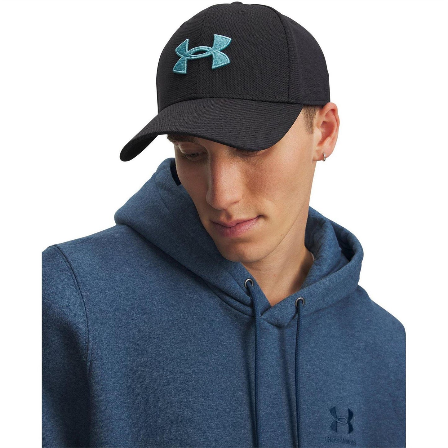 Black-Blue Haze - Side - Under Armour Mens Blitzing Cap