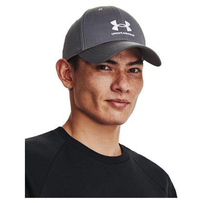 Grey - Side - Under Armour Mens Lockup Dad Hat