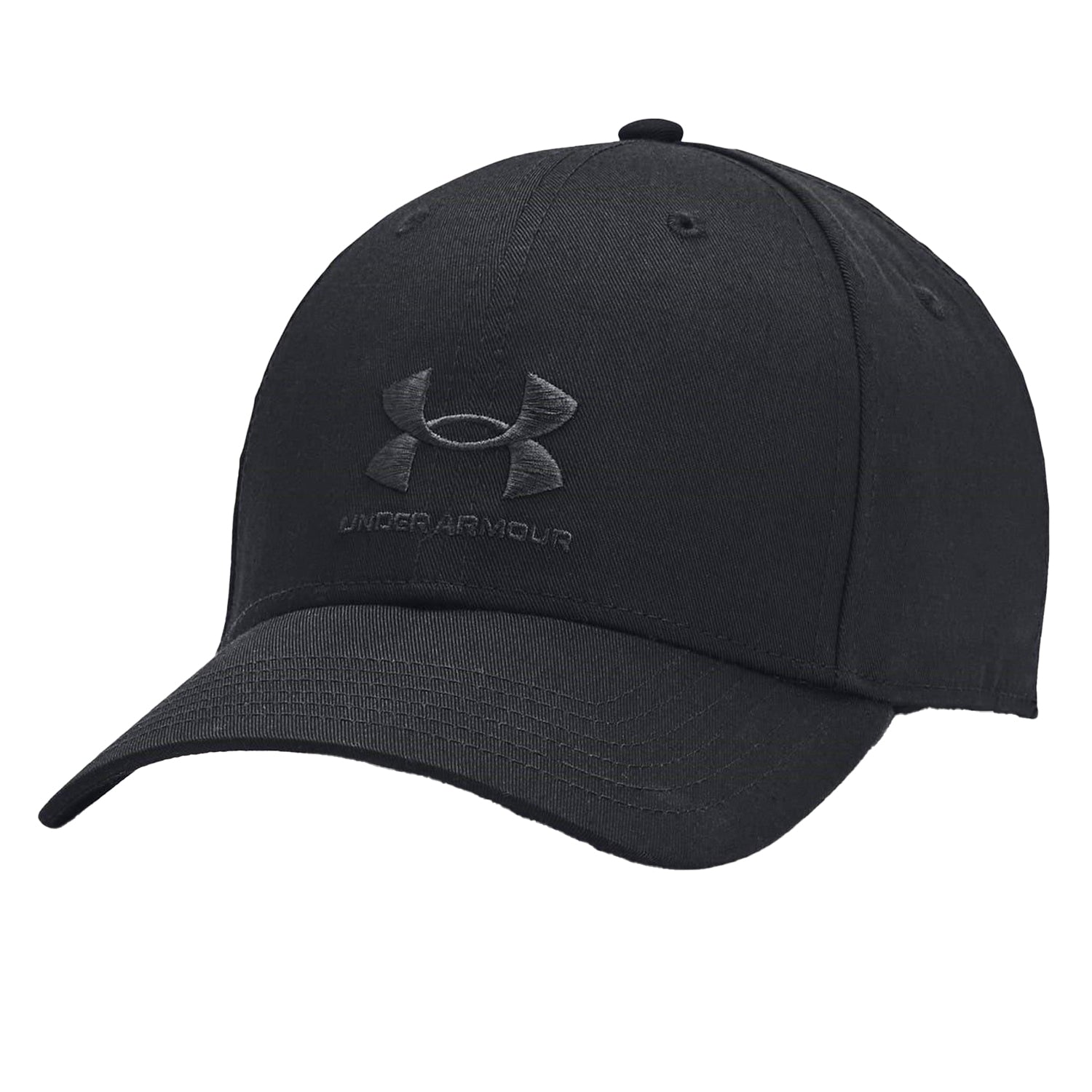 Triple Black - Front - Under Armour Mens Lockup Dad Hat
