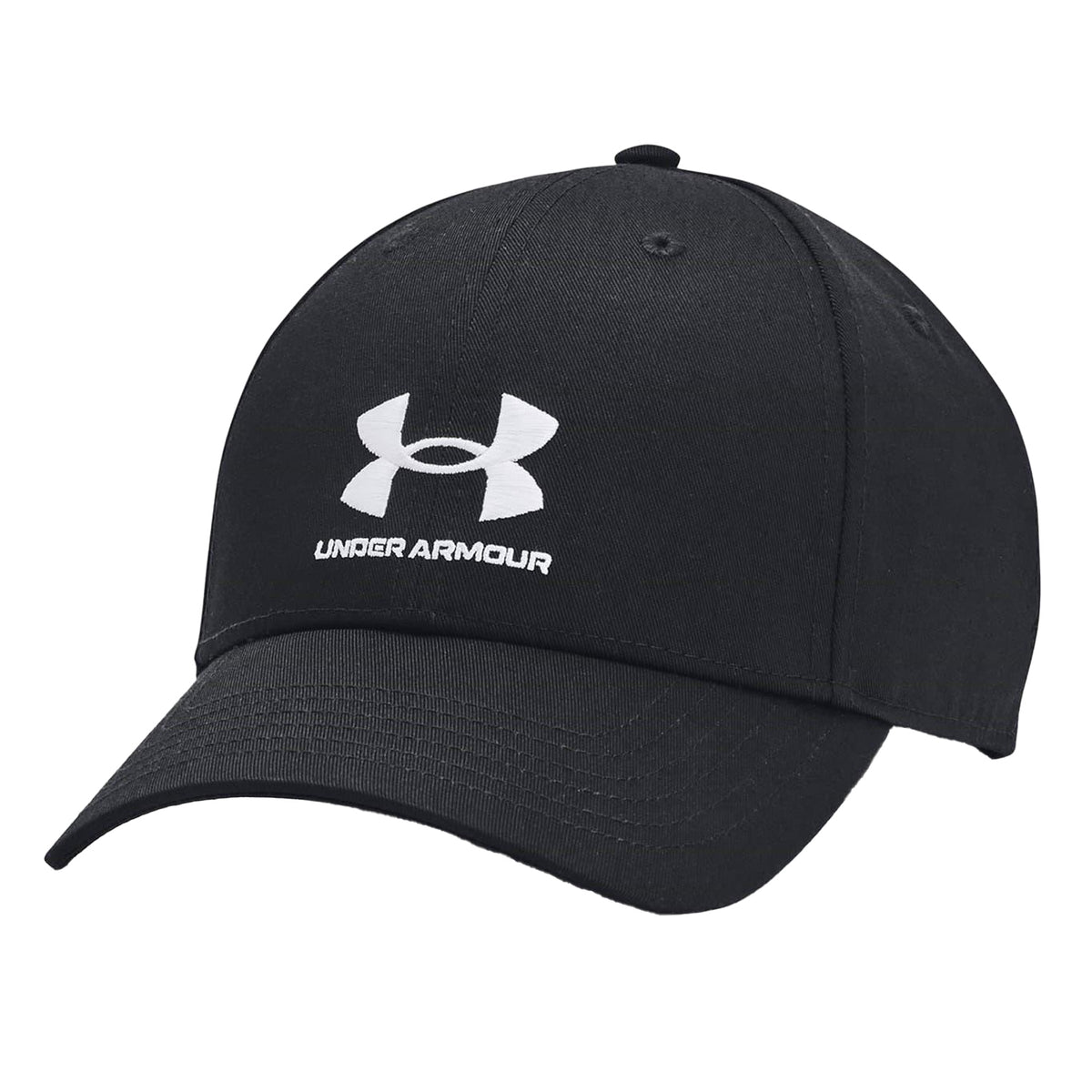Black - Front - Under Armour Mens Lockup Dad Hat