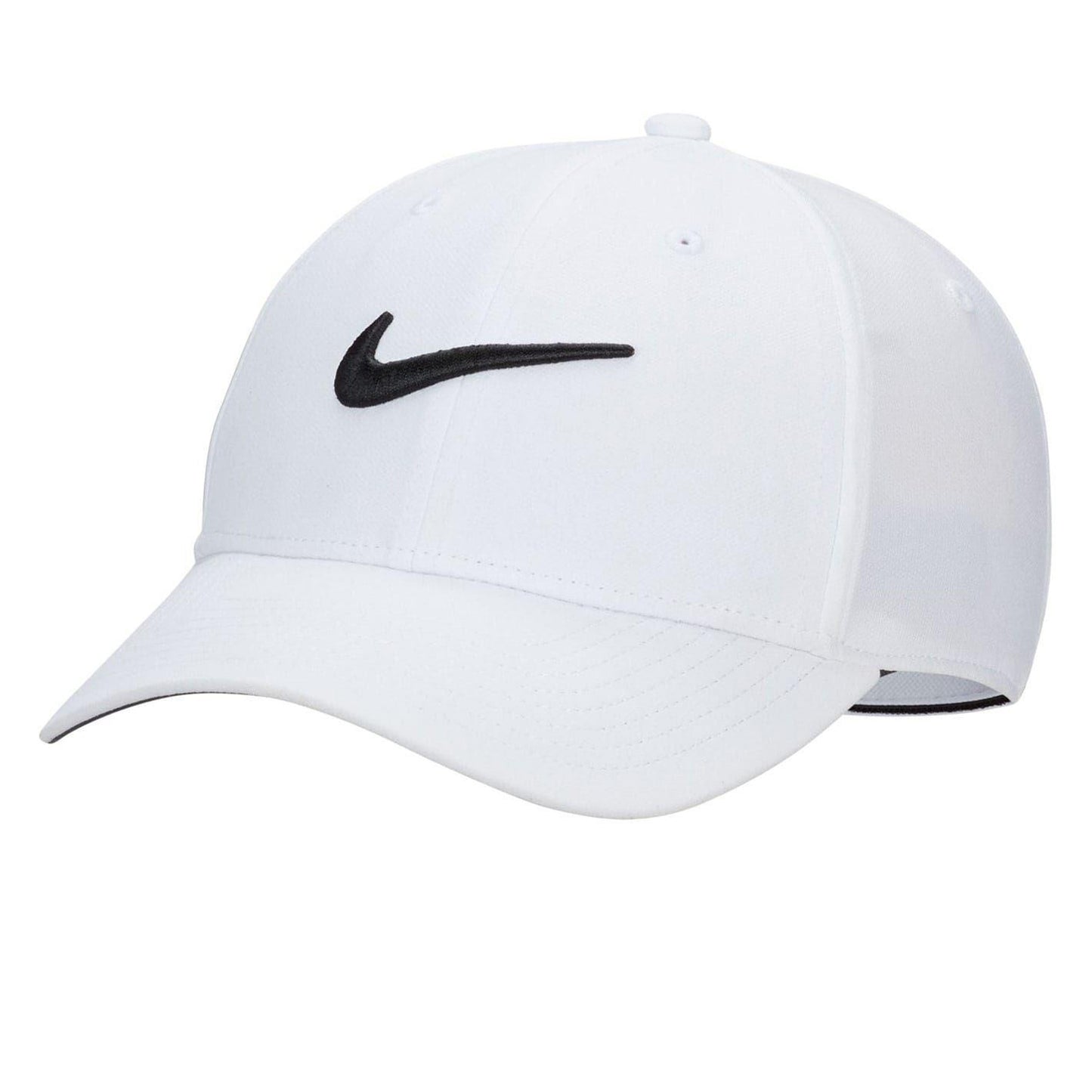 White-Black - Front - Nike Unisex Adult Swoosh Baseball Cap