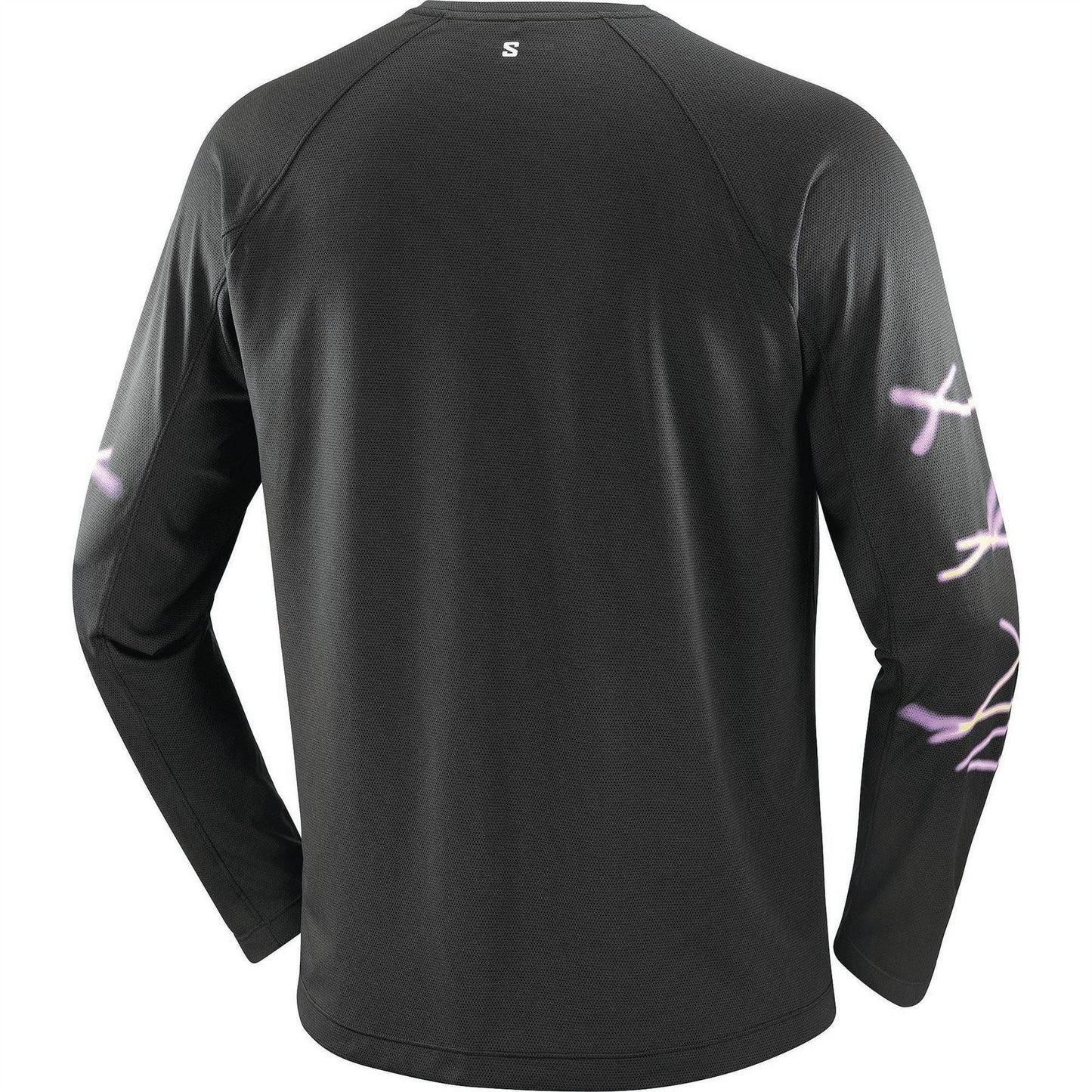 Black - Back - Salomon Mens Core Graphic Print Regular Long-Sleeved T-Shirt
