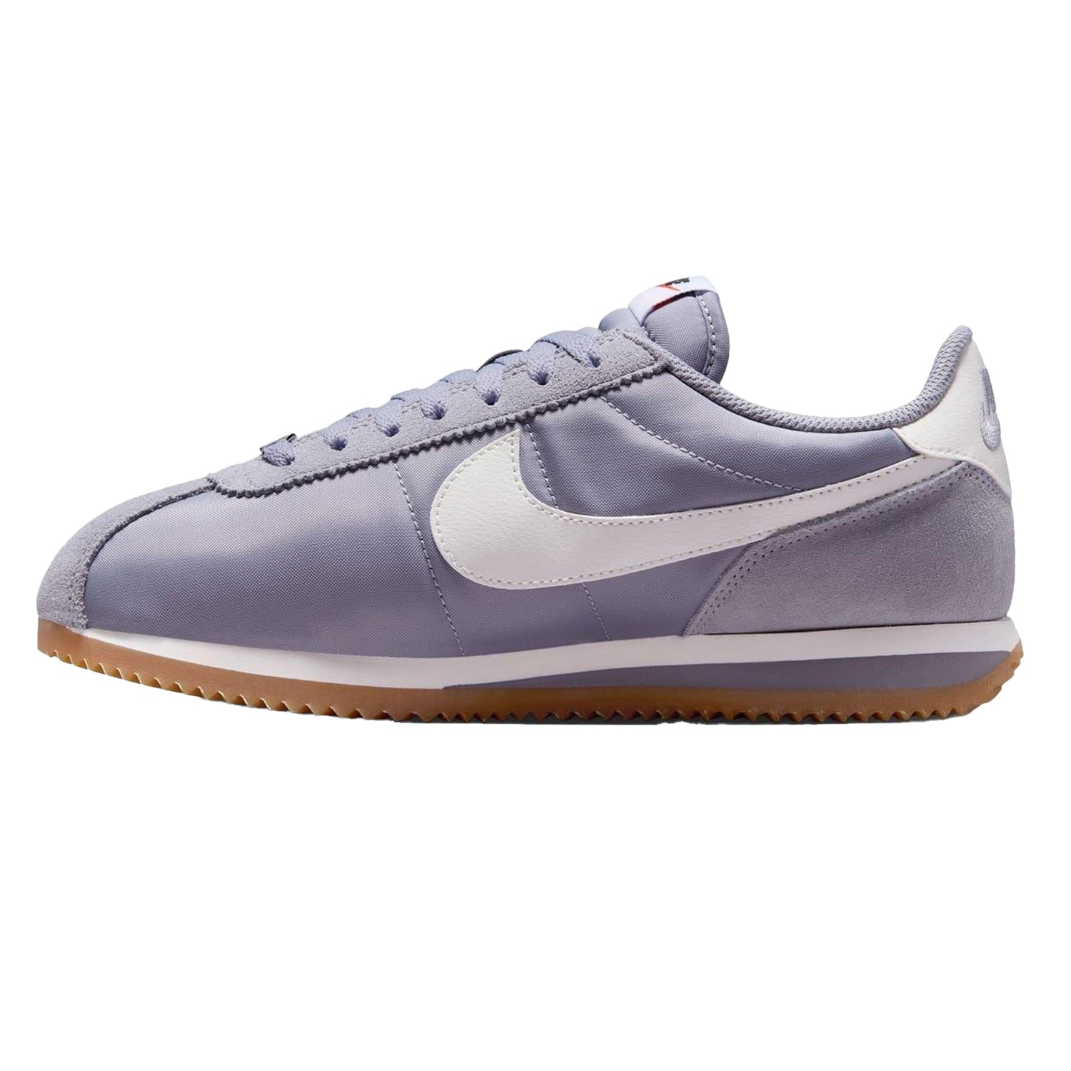 Cement Grey - Side - Nike Womens-Ladies Cortez Suede Trainers