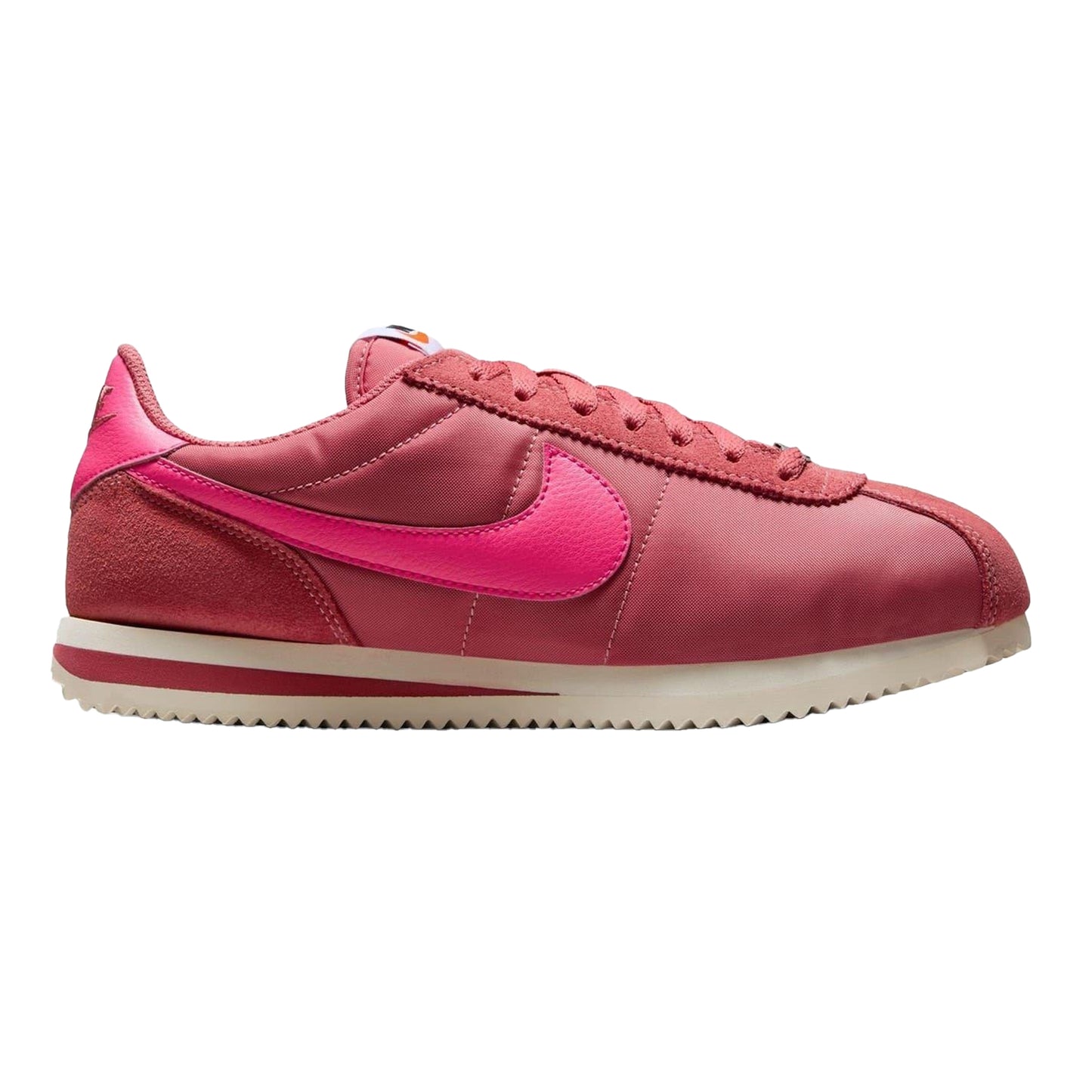 Pink - Front - Nike Womens-Ladies Cortez Suede Trainers