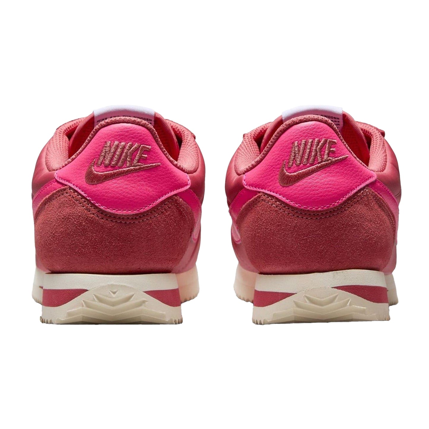 Pink - Back - Nike Womens-Ladies Cortez Suede Trainers