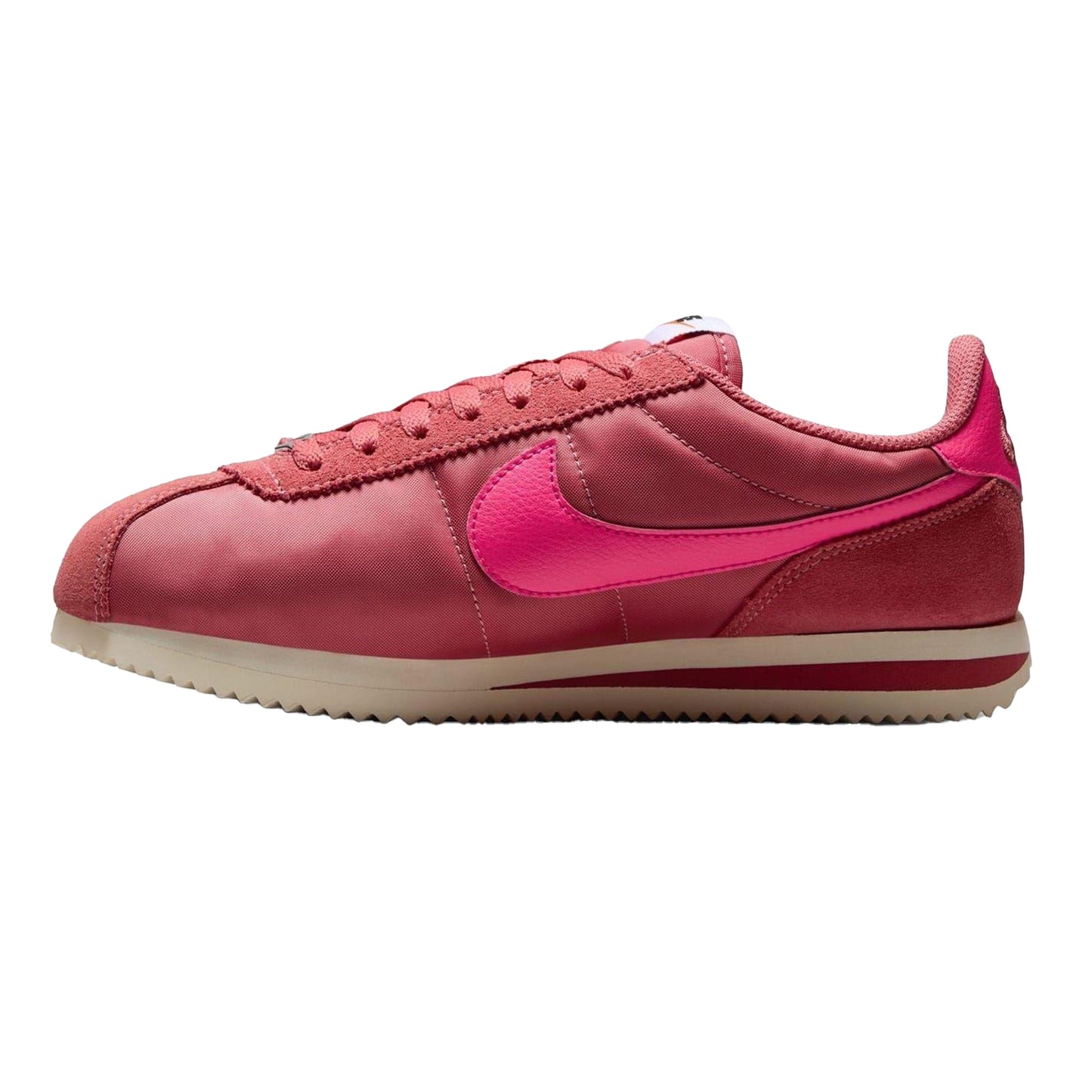 Pink - Side - Nike Womens-Ladies Cortez Suede Trainers