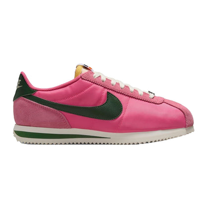 Pink-Green - Front - Nike Womens-Ladies Cortez Suede Trainers