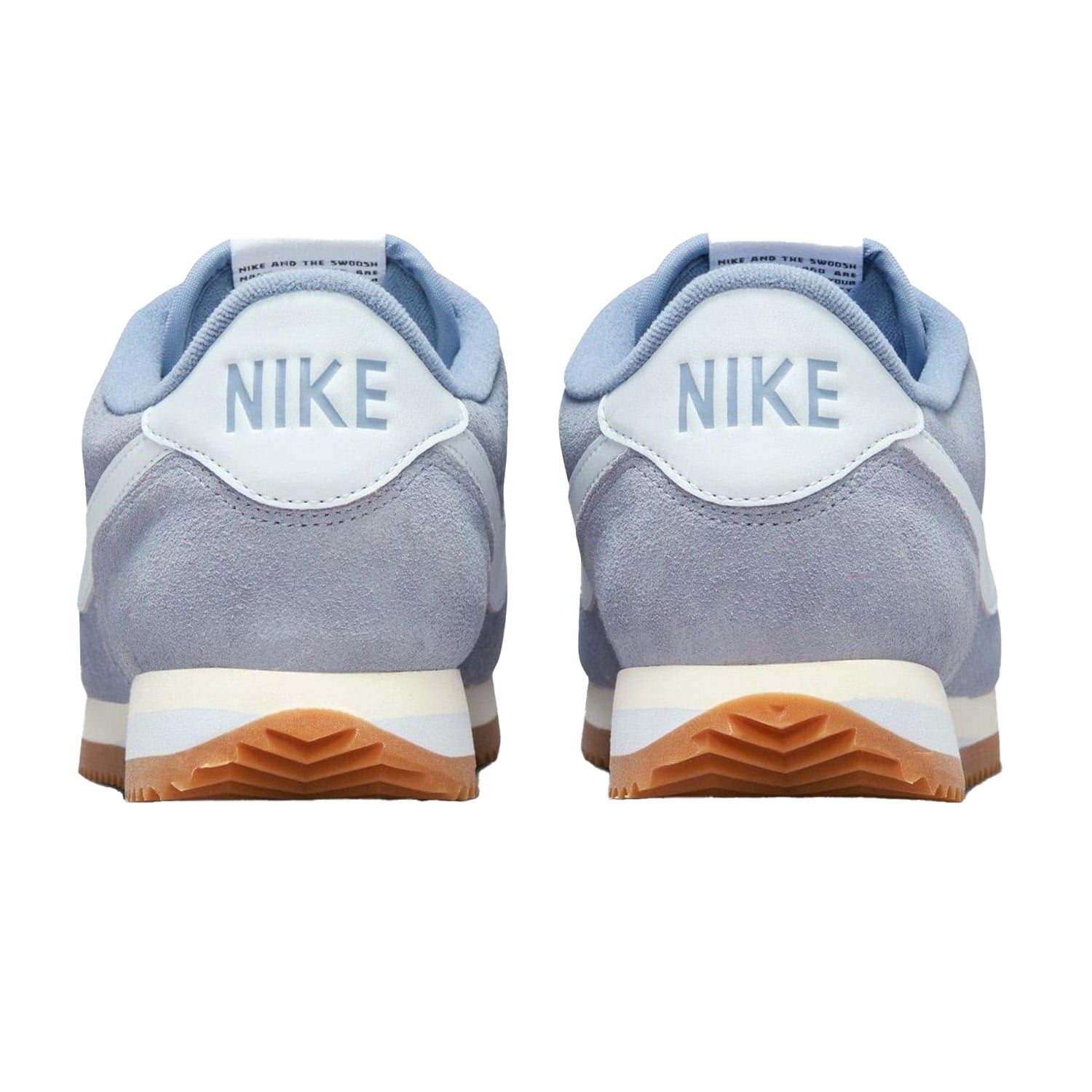 Slate - Back - Nike Womens-Ladies Cortez Suede Trainers