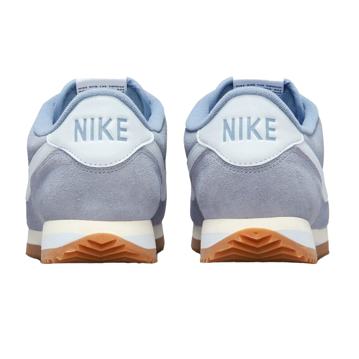 Slate - Back - Nike Womens-Ladies Cortez Suede Trainers