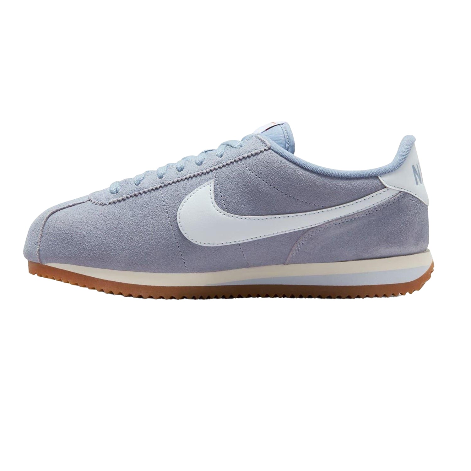 Slate - Side - Nike Womens-Ladies Cortez Suede Trainers