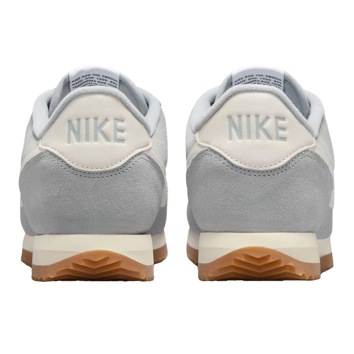 Smoke Grey - Back - Nike Womens-Ladies Cortez Suede Trainers