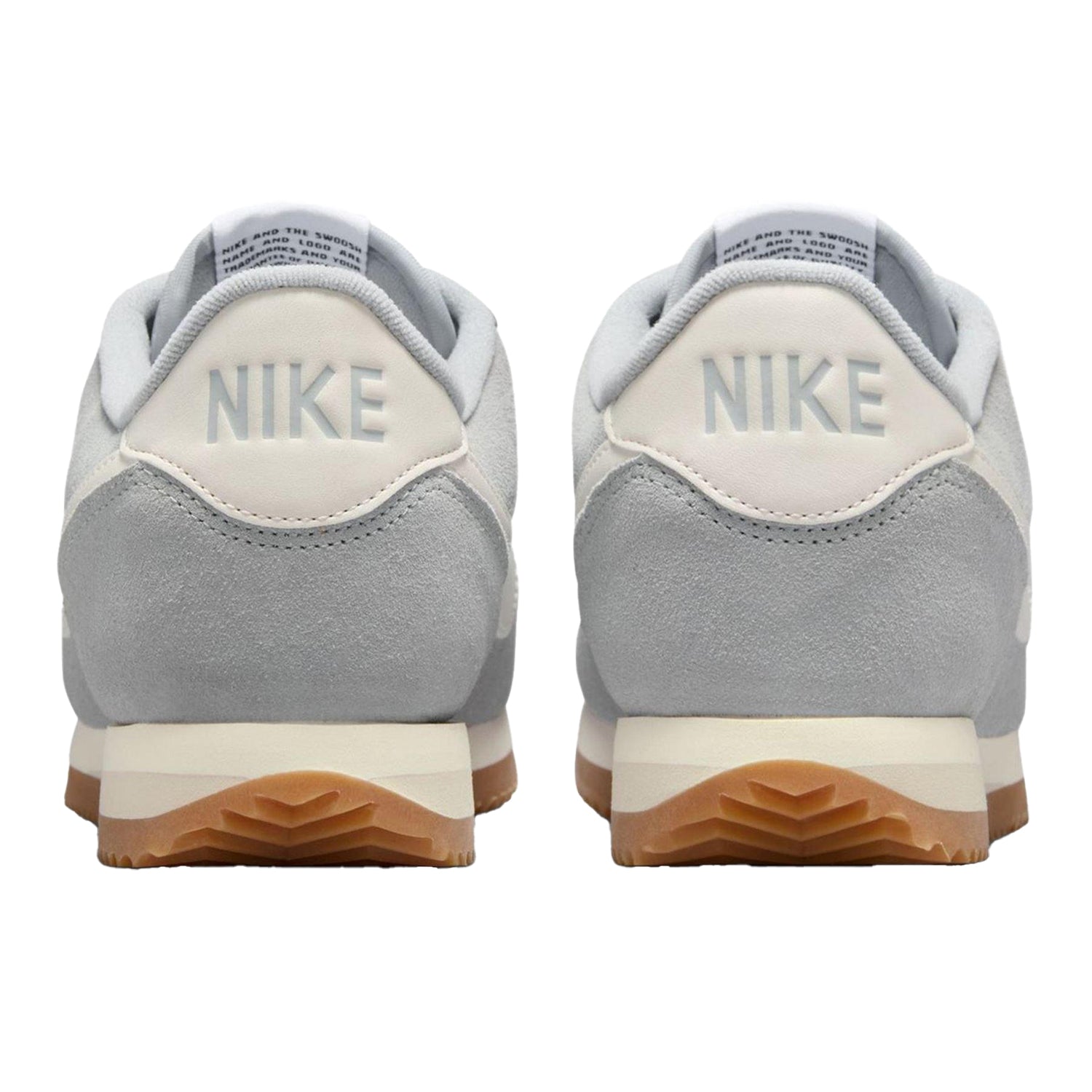 Smoke Grey - Back - Nike Womens-Ladies Cortez Suede Trainers