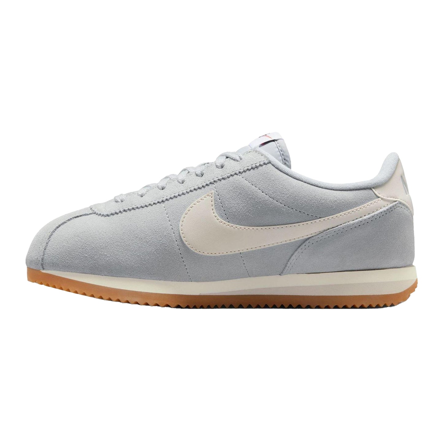 Smoke Grey - Side - Nike Womens-Ladies Cortez Suede Trainers