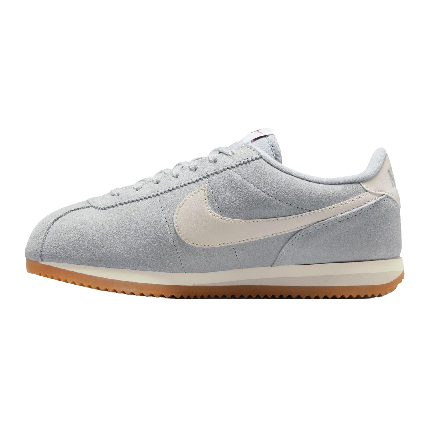 Smoke Grey - Side - Nike Womens-Ladies Cortez Suede Trainers